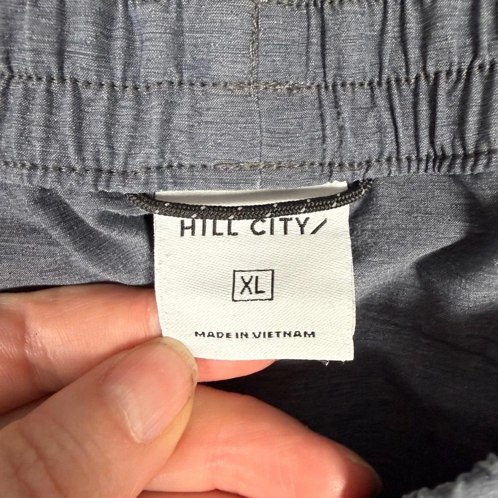 Hill City Mens Gray Athletic Performance Training Shorts Size XL Heathered